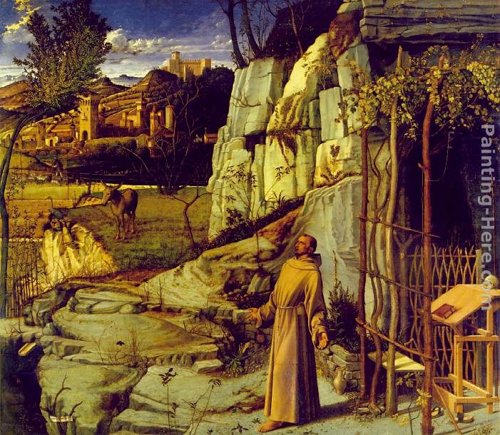 St. Francis in Ecstasy painting - Giovanni Bellini St. Francis in Ecstasy art painting